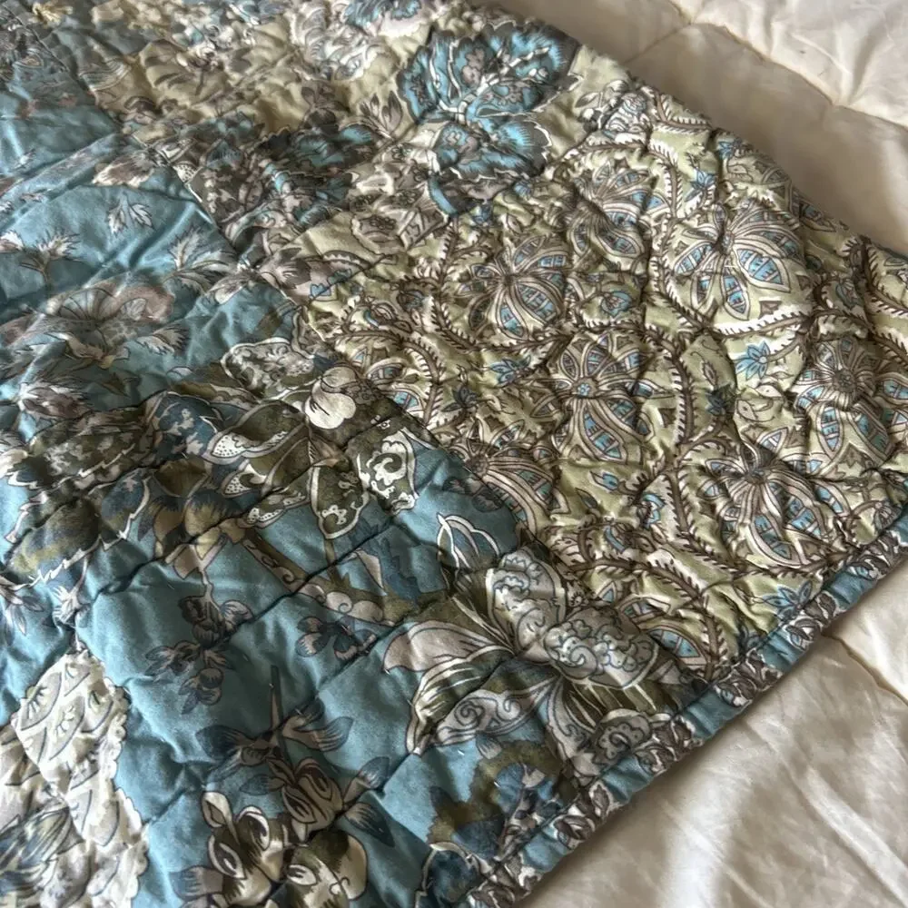 Pottery Barn Neena Patchwork Quilted Euro Sham 26